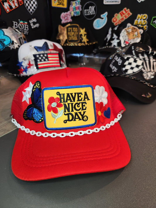 HAVE A NICE DAY TRUCKER HAT