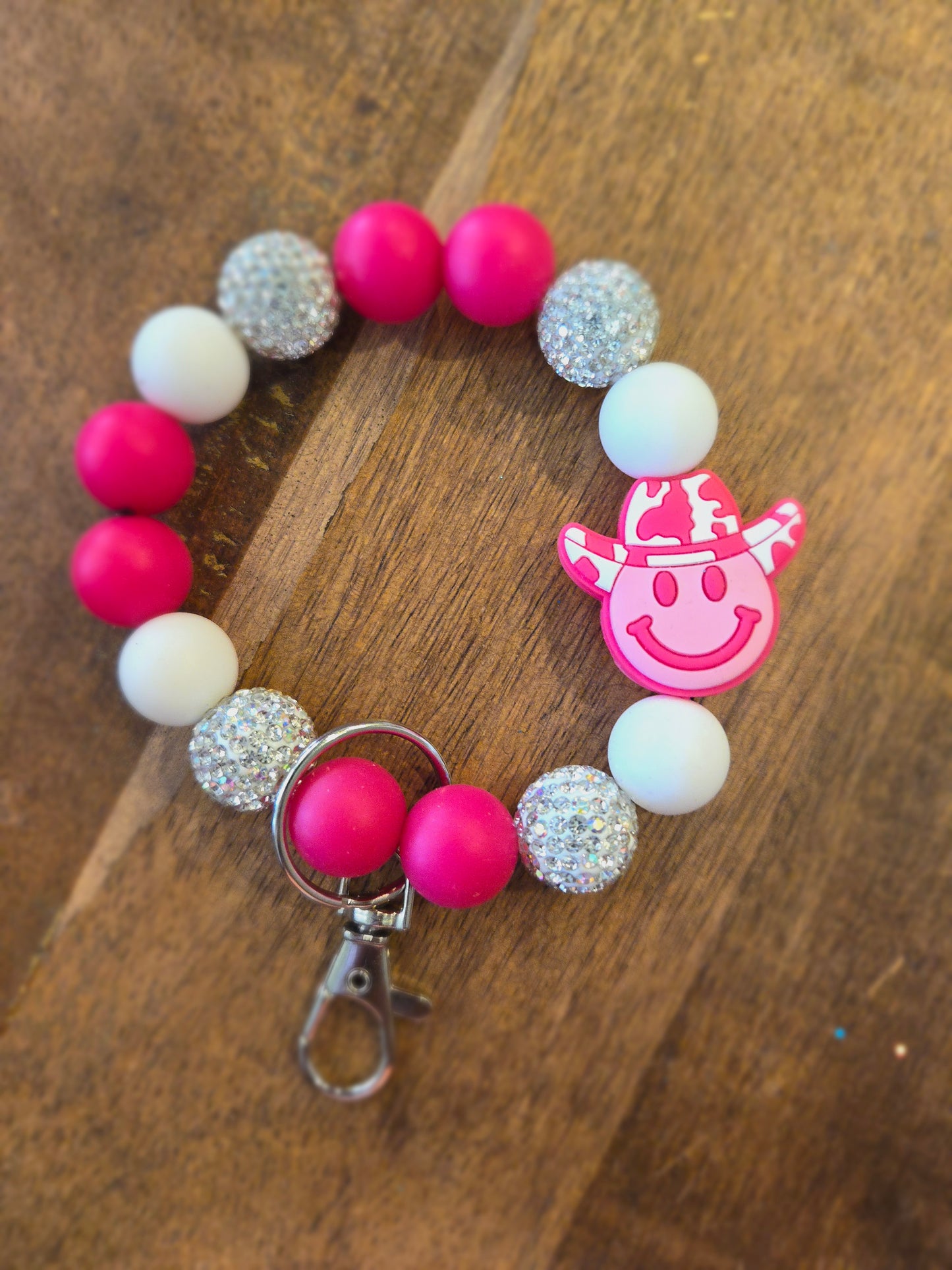 PINK SMILEY WRISTLET