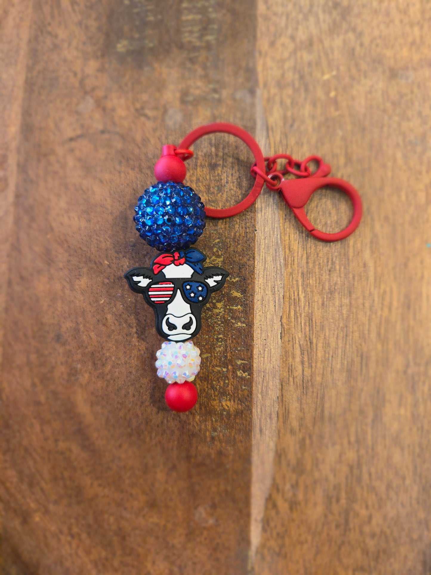 AMERICAN COW KEY CHAIN